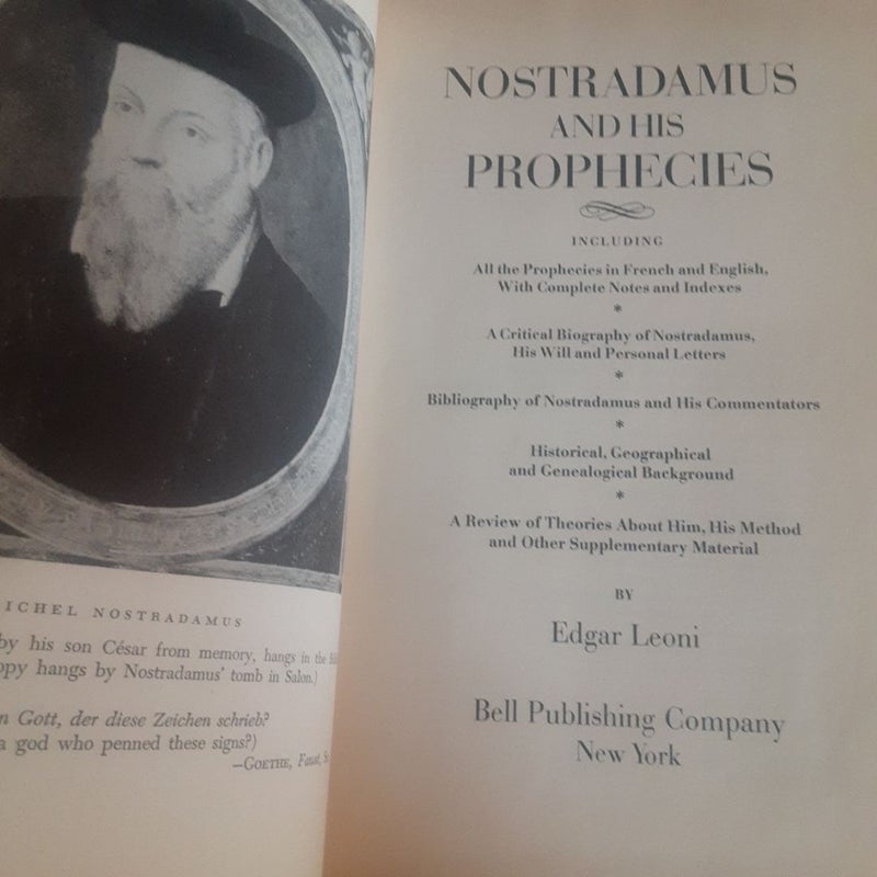 Nostradamus and His Prophesies 