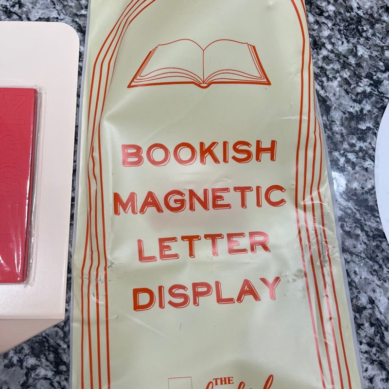 Bookish box magnetic letter display