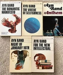 Bundle of 5 Ayn Rand books