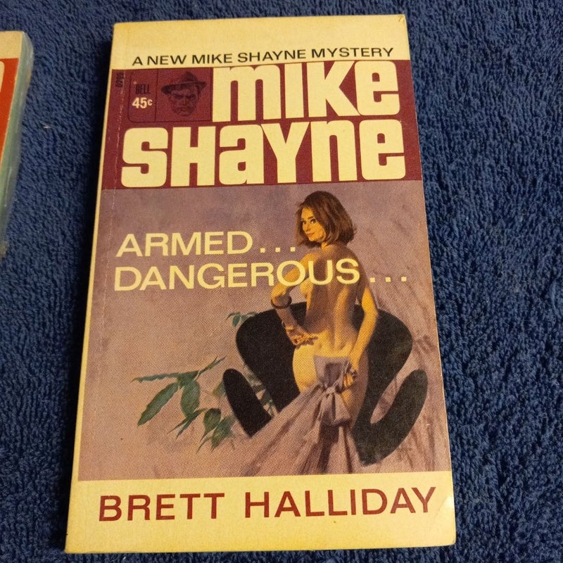 Mike Shayne series vintage novel pair