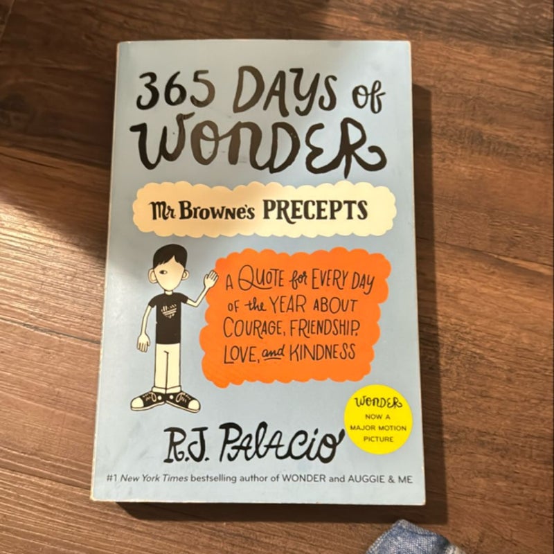 365 Days of Wonder: Mr. Browne's Precepts