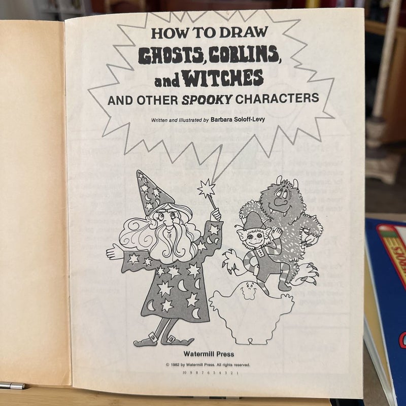 How to draw a ghost goblins and witches