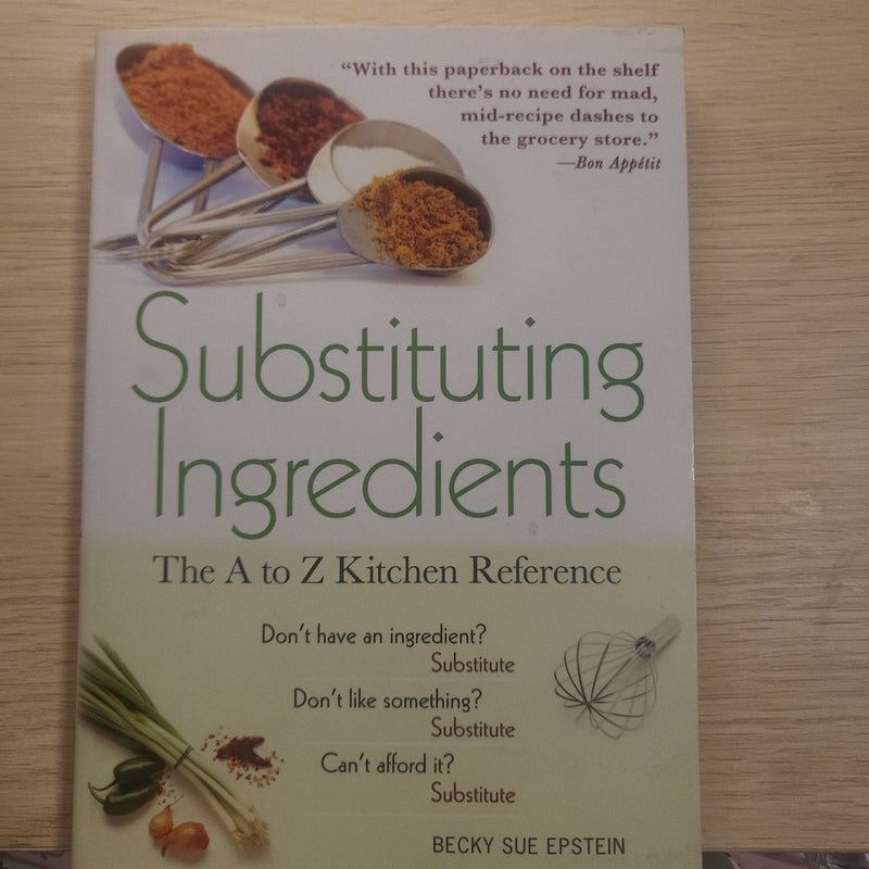 Substituting Ingredients