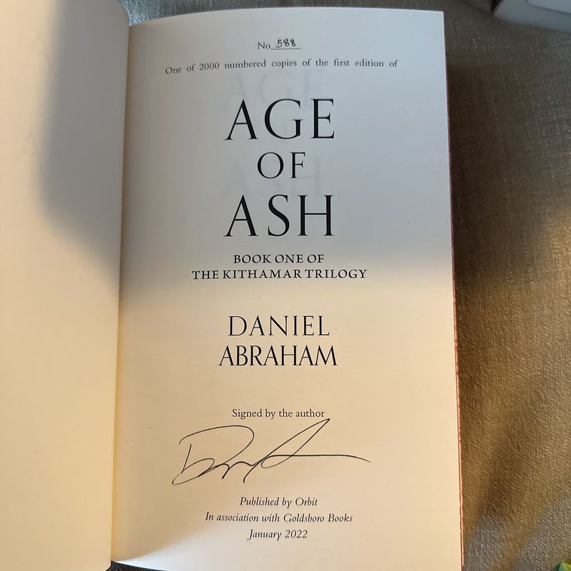 Age of Ash - GOLDSBORO SIGNED AND NUMBERED