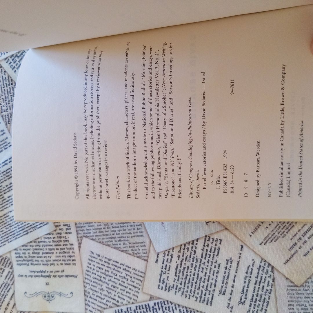 Barrel Fever by David Sedaris, Amy Sedaris