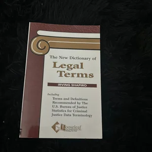 The New Dictionary of Legal Terms
