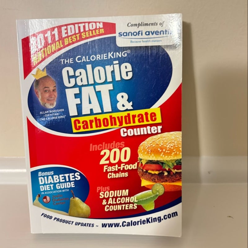 Calorie fat and carbohydrate counter