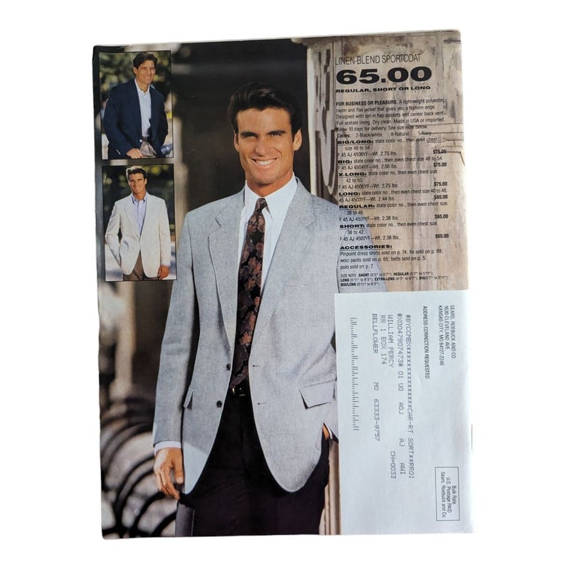 Sears Big & Tall Spring 1993