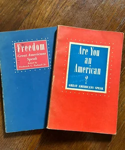 Great Americans Speak Vintage Book Bundle
