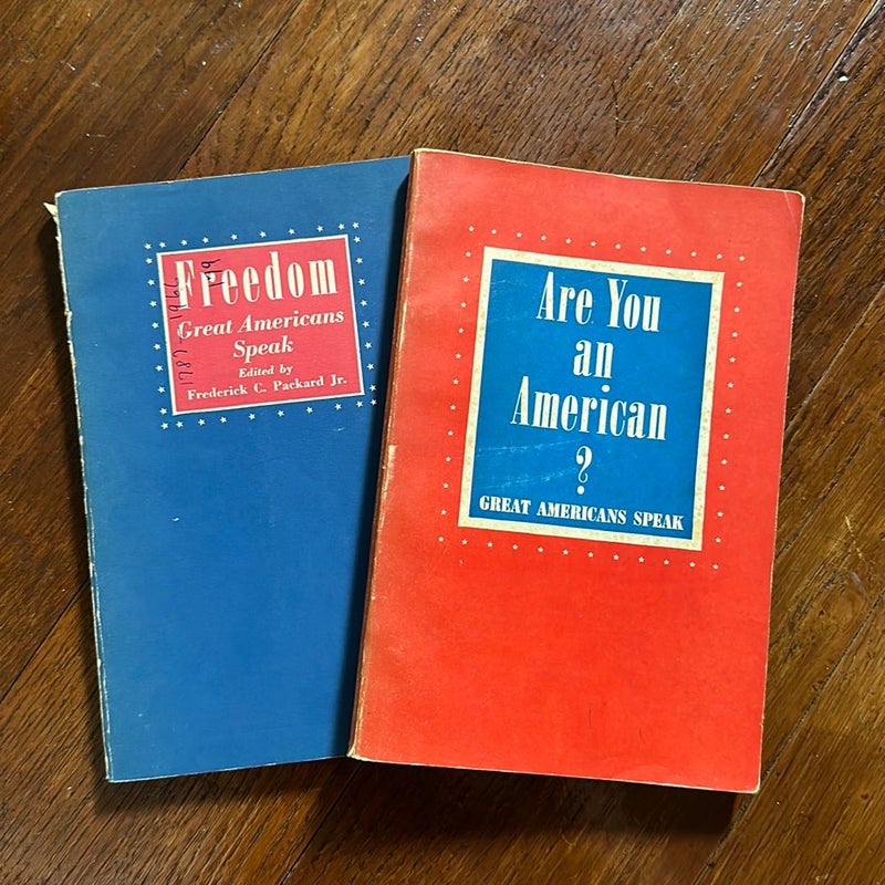 Great Americans Speak Vintage Book Bundle
