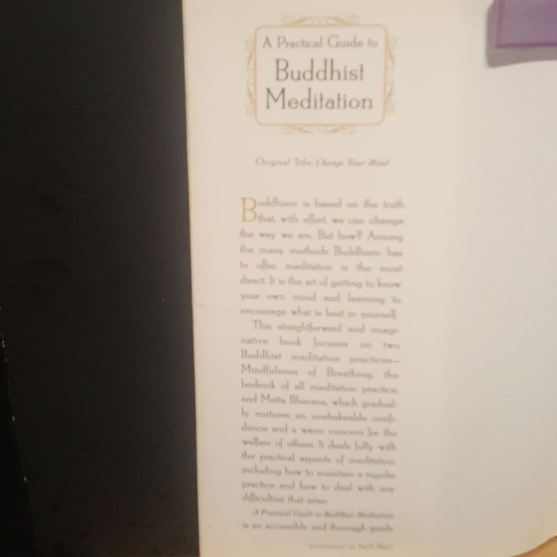 A practical guide to Buddhist Meditation