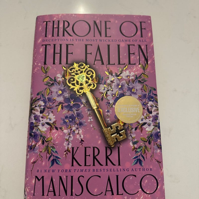 Throne of the fallen Kerri maniscalco signed special edition