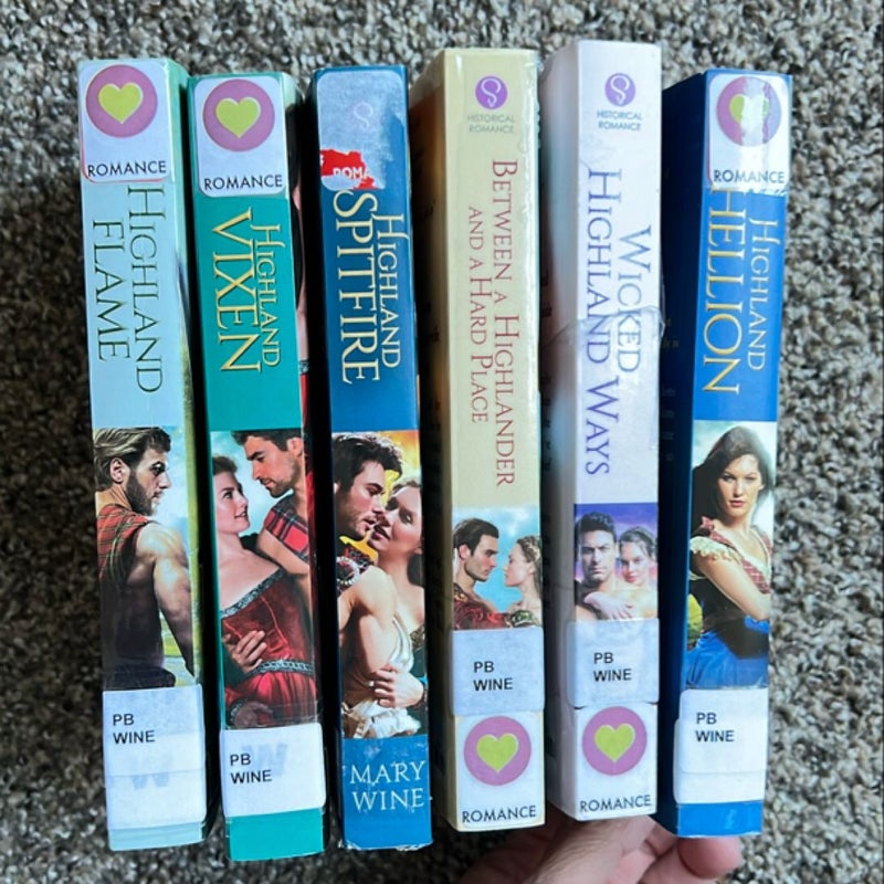 LOT OF HIGHLAND SERIES ROMANCE