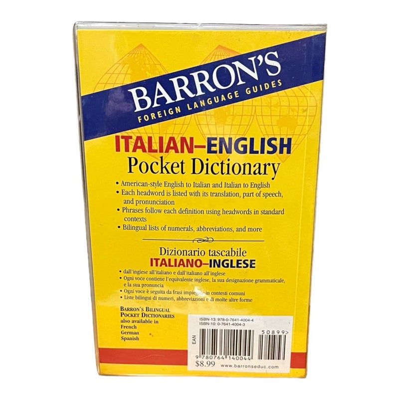 Barron's Italian-English Pocket Bilingual Dictionary