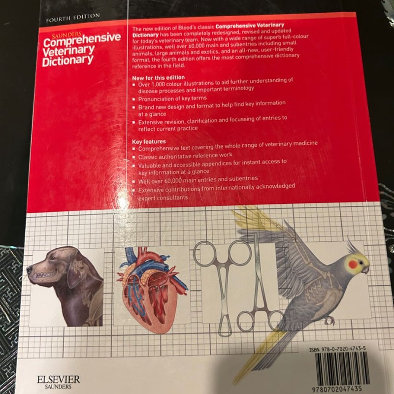 Comprehensive Veterinary Dictonary Fourth Edition 