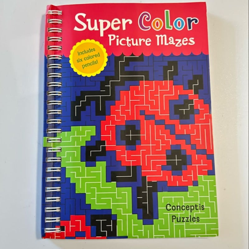 Super Color Picture Mazes