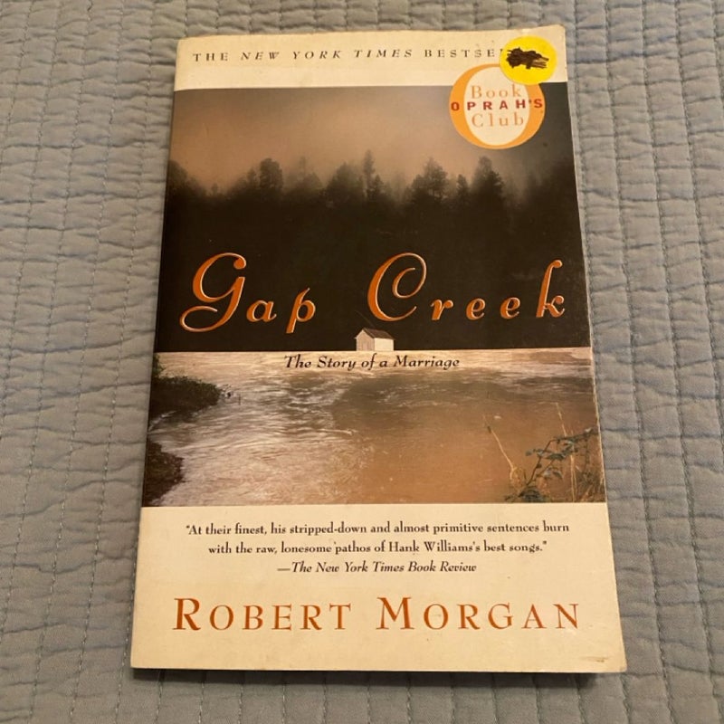 Gap Creek Paperback Book by Robert Morgan An Oprah’s Book Club