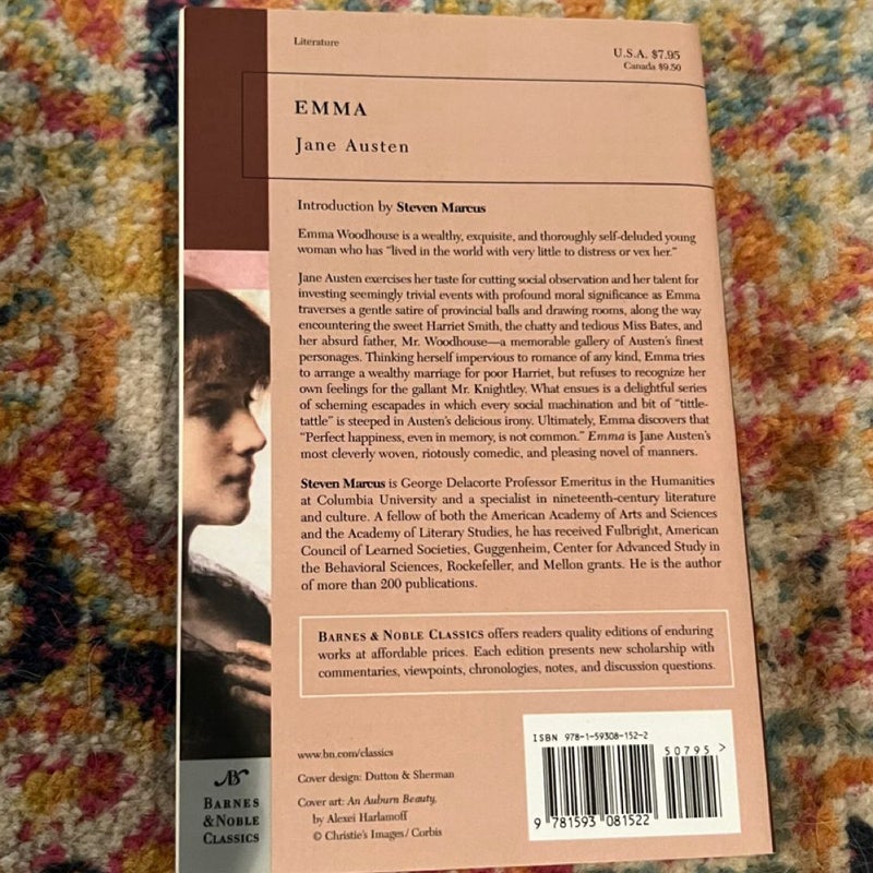 Emma (Barnes & Noble Classics) by Austen, Jane TRADE PB VG