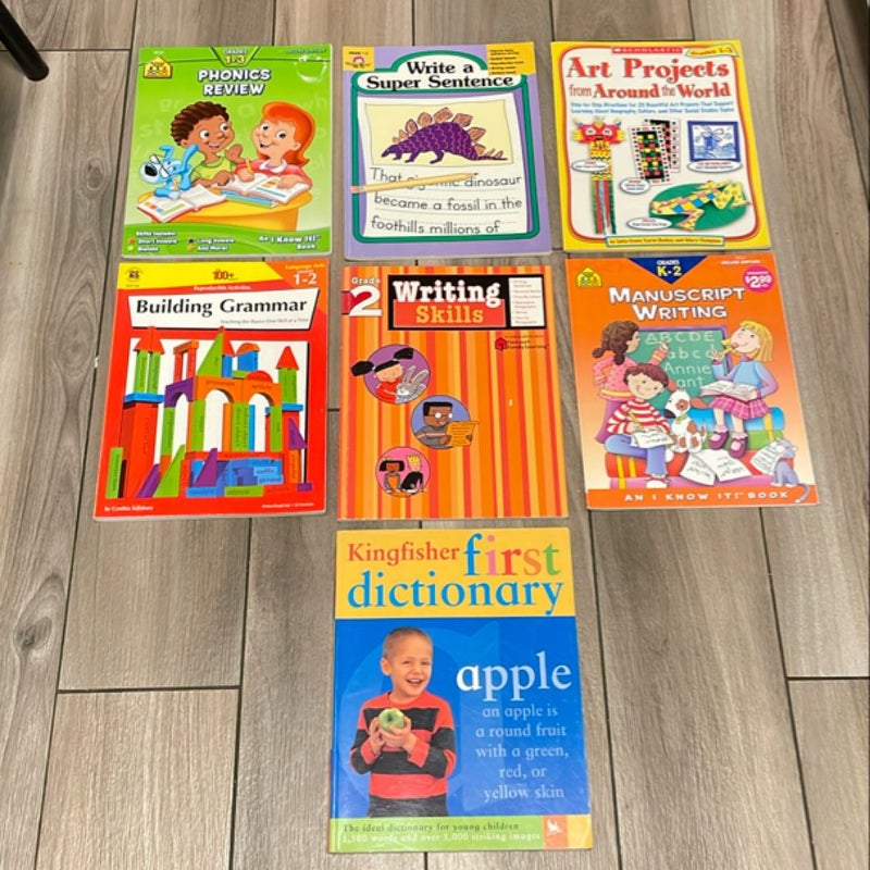 Bundle! My First Dictionary and Children Workbooks Grades K-3