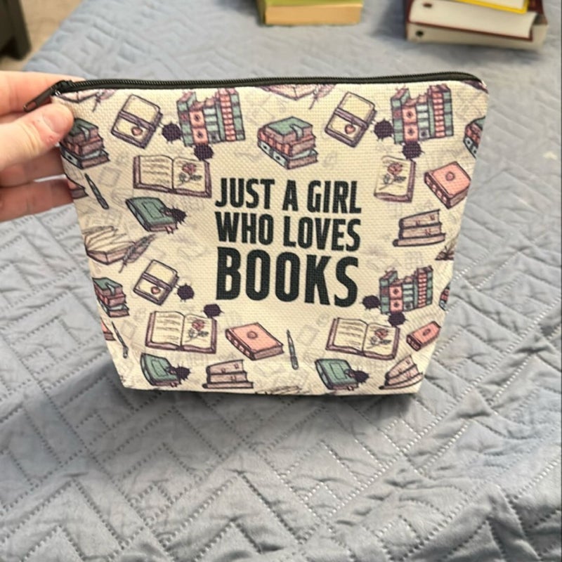 Just a girl who loves books Pouch