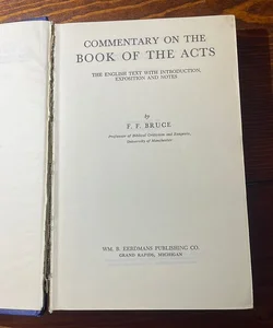The book of Acts commentary 