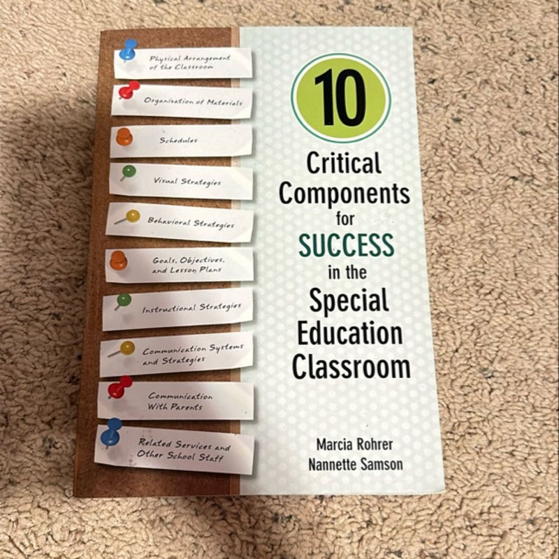 10 Critical Components for Success in the Special Education Classroom