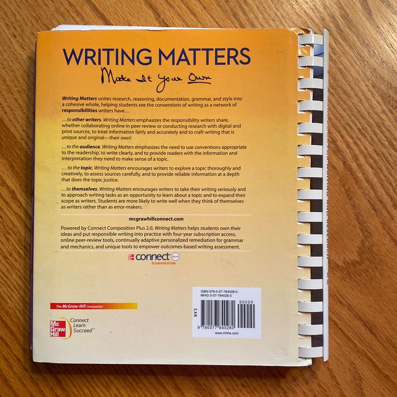 Writing Matters