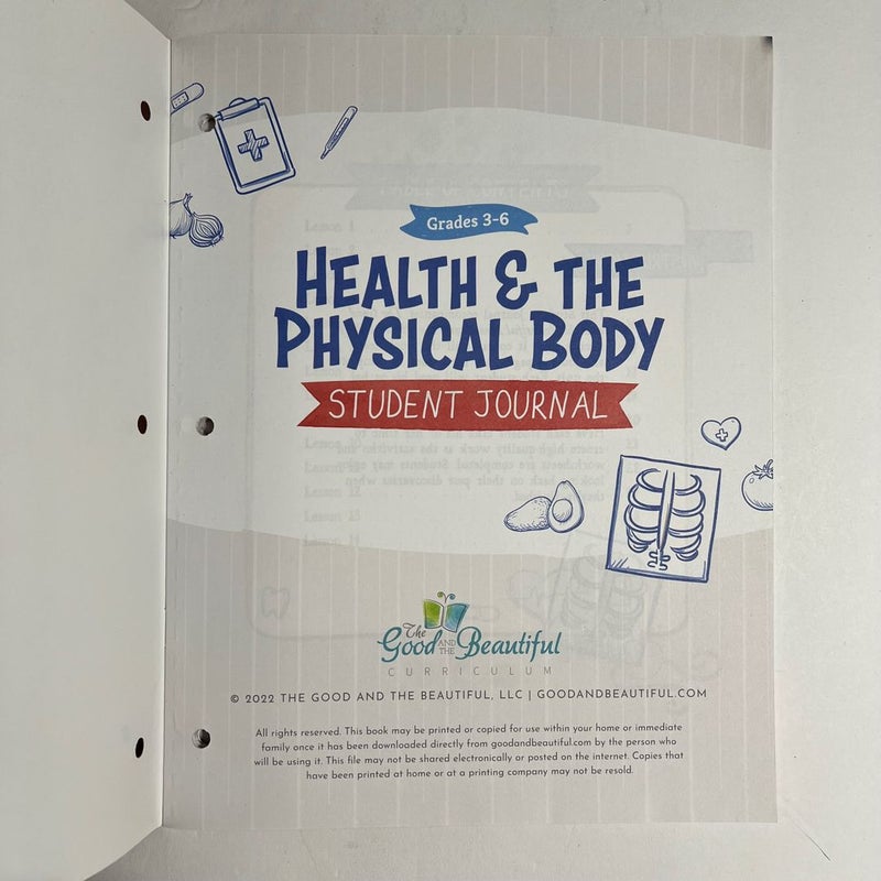 Health and the Physical Body Student Journal