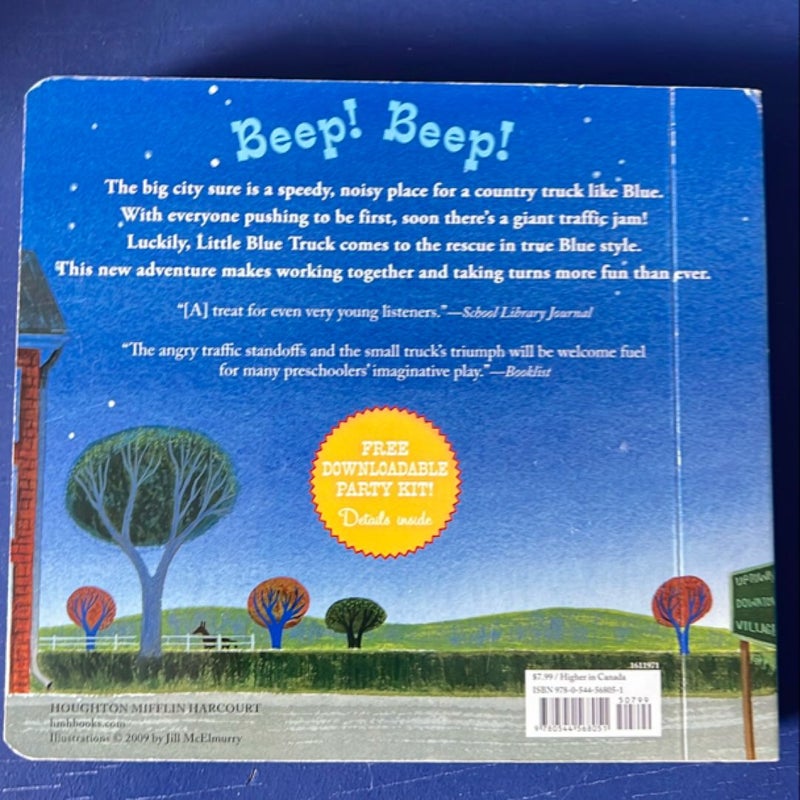 Little Blue Truck Leads the Way Board Book