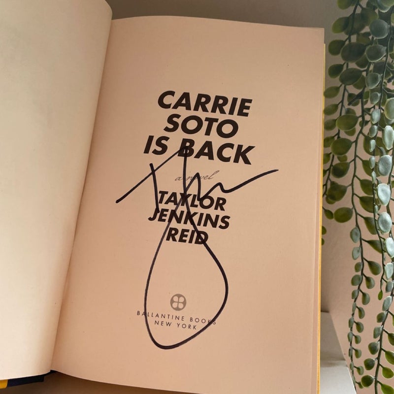 Carrie Soto Is Back *SIGNED* 