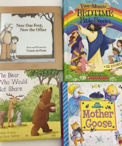 Set of 4 Kids books including - Five-Minute Bedtime Bible Stories
