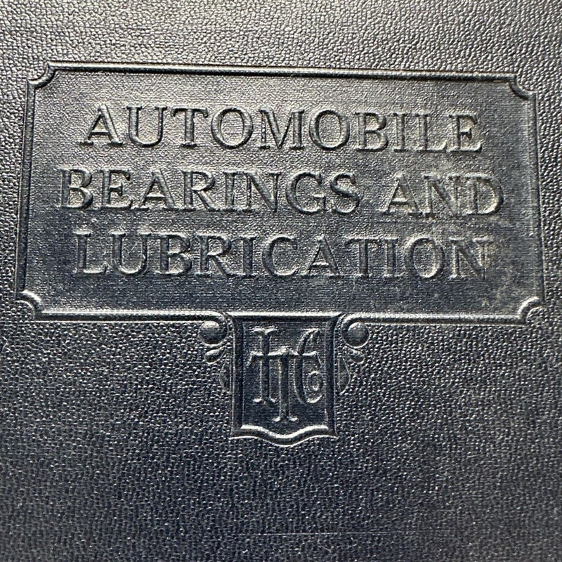 Automobile Bearings & Lubrication #126B, 1934, International Textbook Co