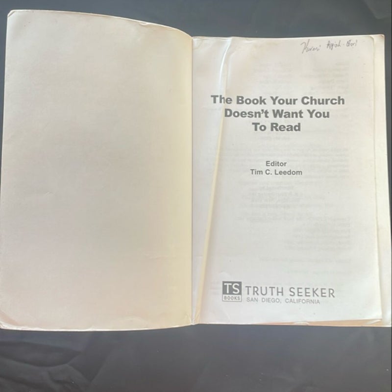 Book Your Church Doesn't Want You to Read