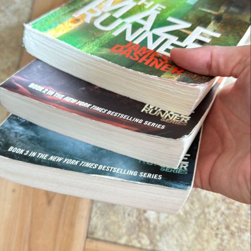 The Maze Runner, The Scorch Trials, The Death Cure