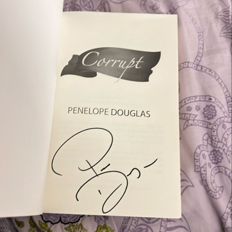 SIGNED Corrupt fashion by Penelope Douglas