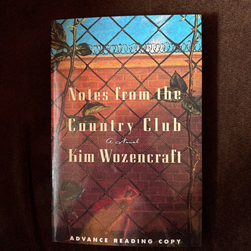 Notes From the Country Club advance reading copy *Signed
