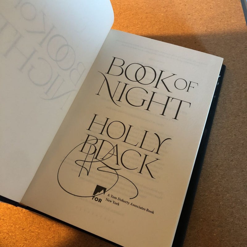 Book of Night SIGNED COPY