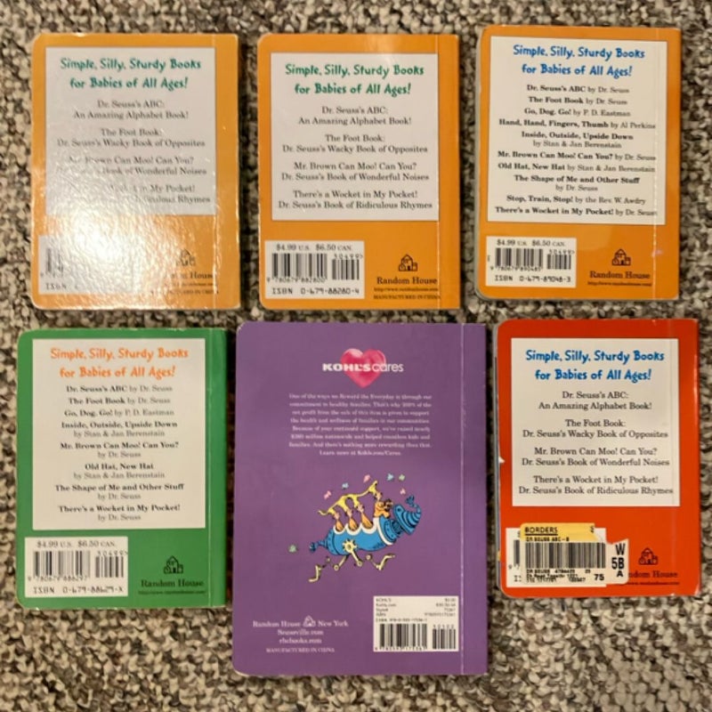 Seuss’ “Bright and Early Board Books!  BUNDLE of 6!