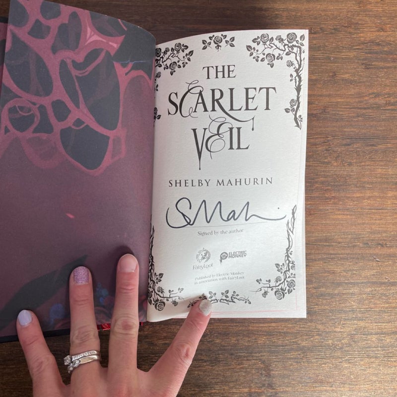 Fairyloot The Scarlet Veil by Shelby Mahurin