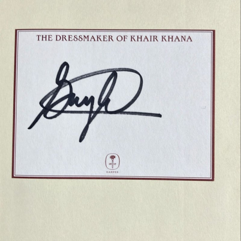 The Dressmaker of Khair Khana-Signed