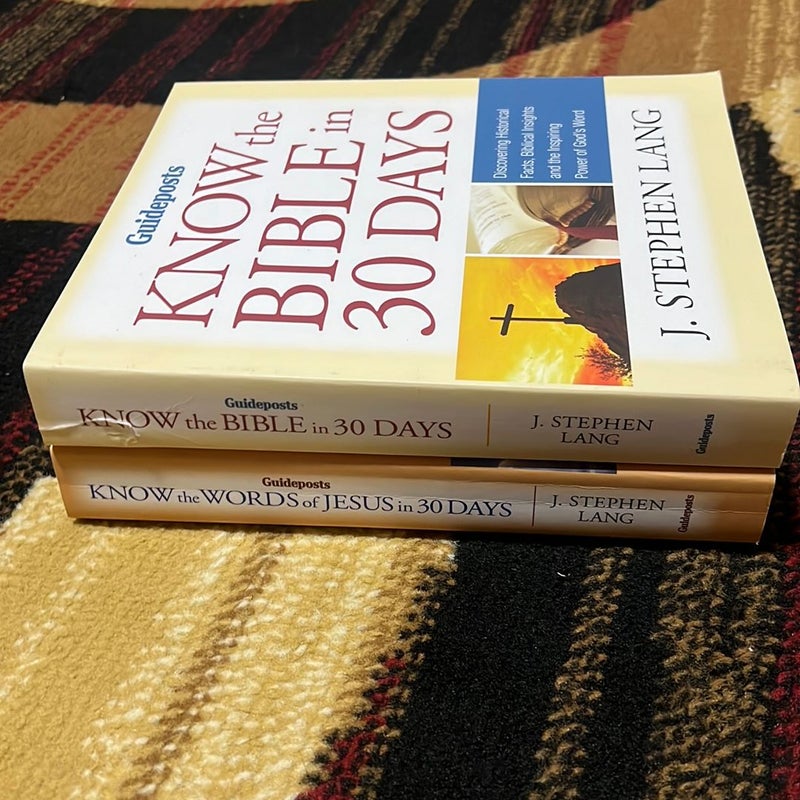 2 books -know Jesus and Know the Bible in 30 Days