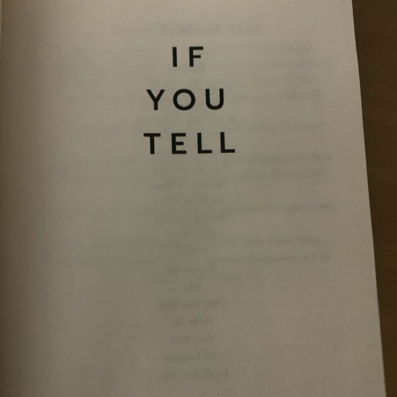 If You Tell
