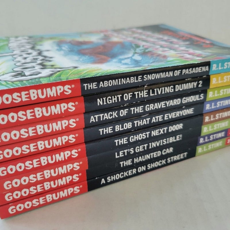 GOOSEBUMPS HORROR BOOK LOT OF 8 BY R.L. STINE ALL 2015 SCHOLASTIC 1ST EDITIONS