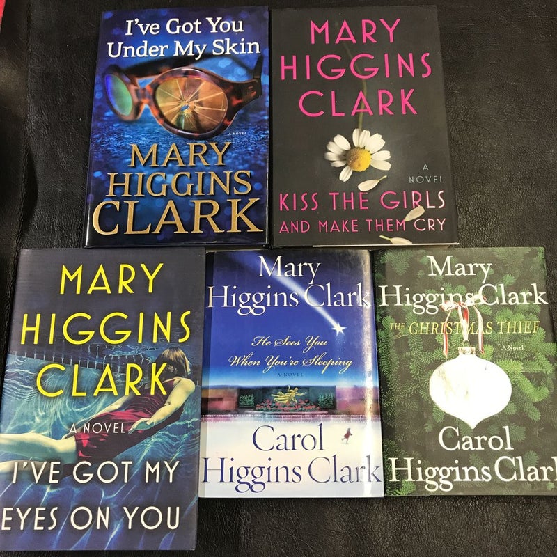 Mary Higgins Clark & Carol Higgins Clark 5 Hardcover Bundle