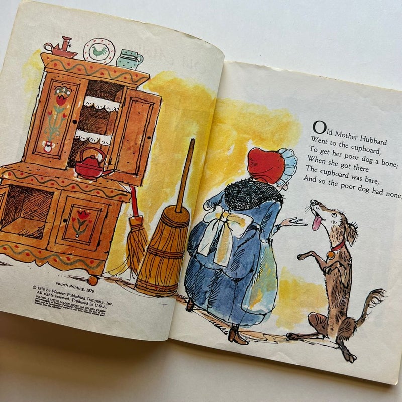 Vintage Little Golden Book: Old Mother Hubbard