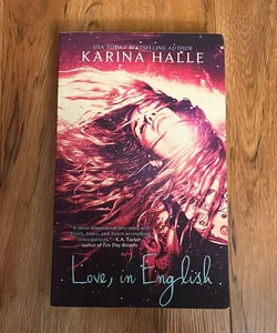 Love, in English - Signed and personalized to Kim