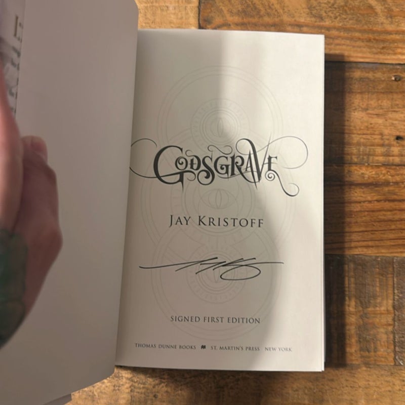 Godsgrave (SIGNED 1st Edition Hardcover)