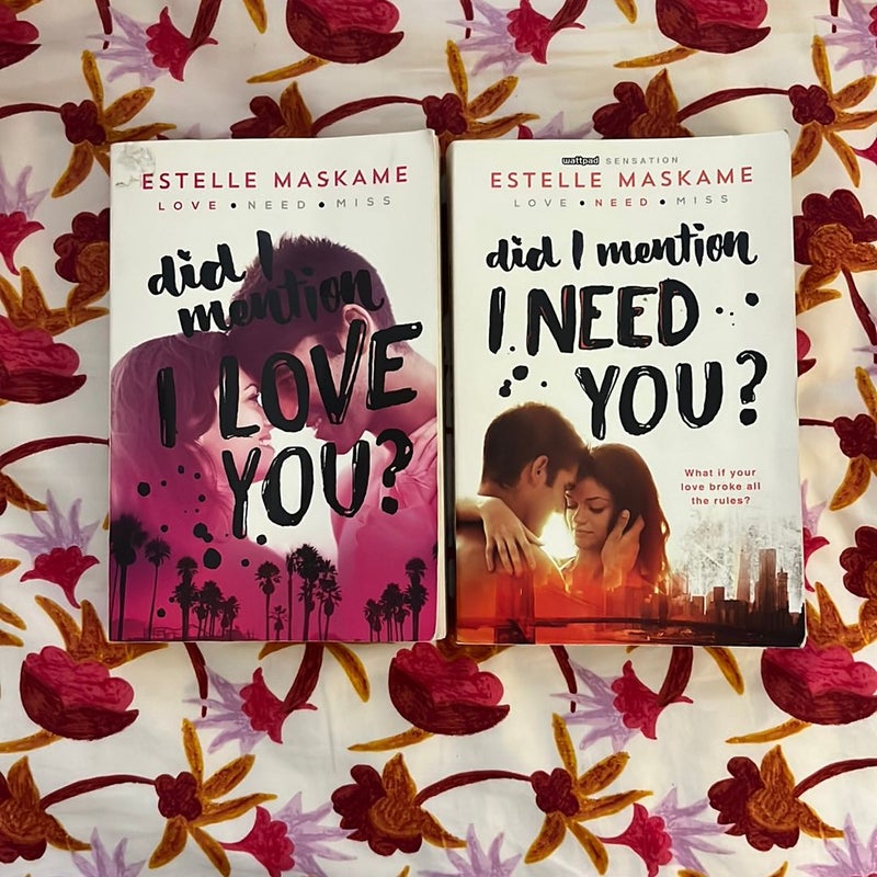 Did I Mention I Love You Series Books 1 & 2