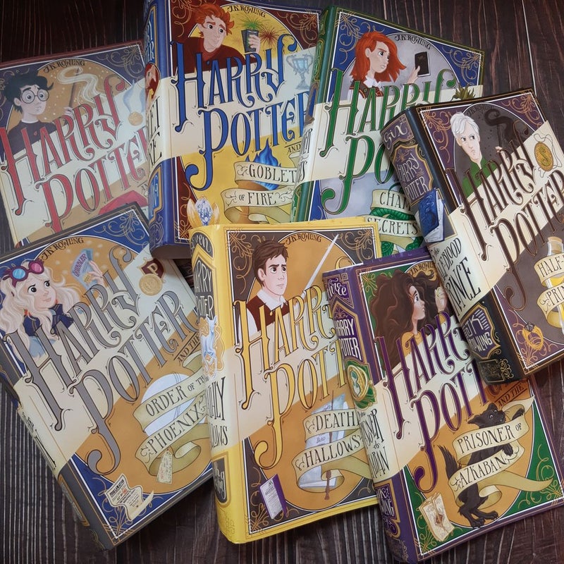 NerdyInk Harry Potter dust jacket set