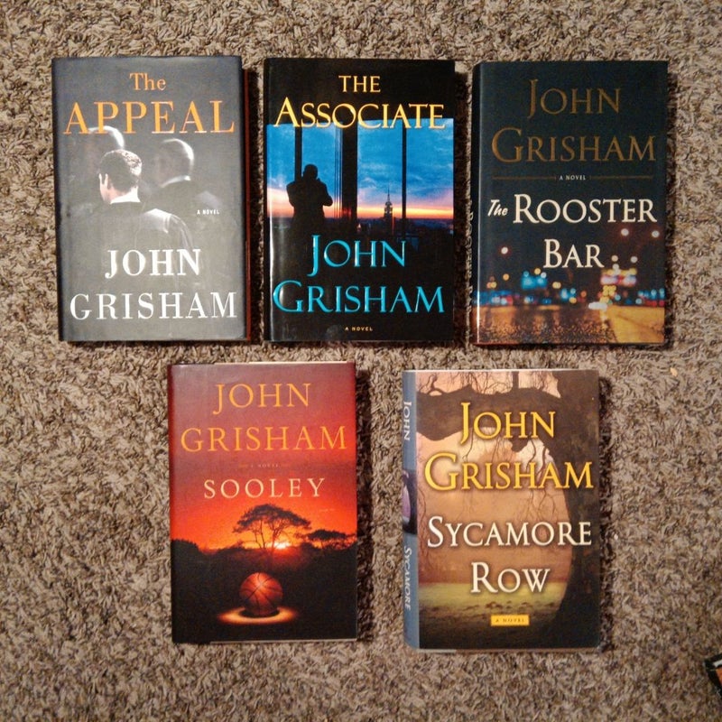 Five hardcover John Grisham book bundle